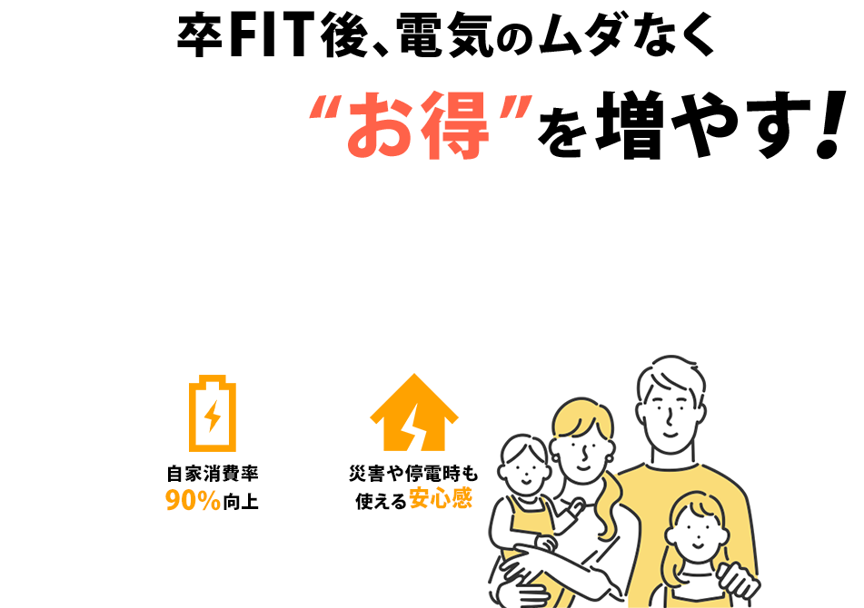 太陽光設置者の皆様今こそ蓄電池を手に入れるチャンスです！「売電から自家消費の時代へ」