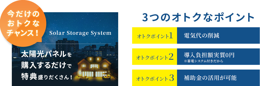 実質0円で太陽光ソーラーパネルと蓄電システムを導入できる新プラン